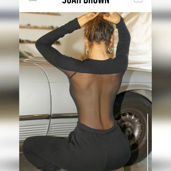 Joah Brown Empire Jogger Black Size Xs/s Gently Used, missing drawstring - Picture 7 of 7